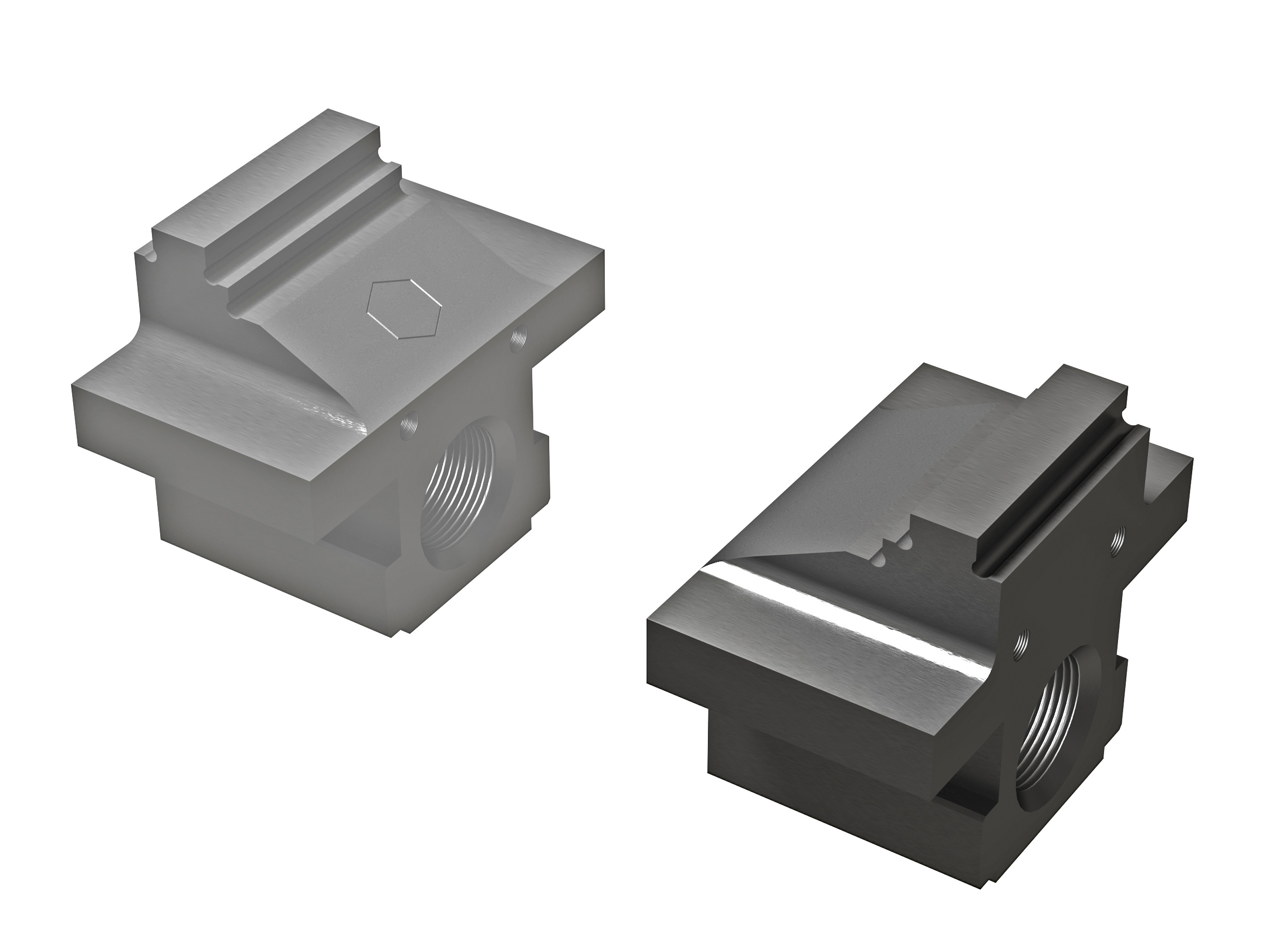 Stufenbacken breitenreduziert b38 Glatt rechts 