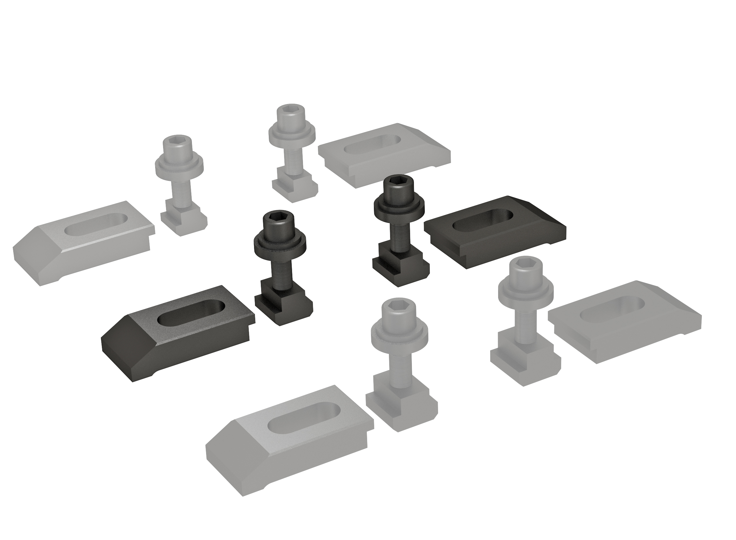 Spannpratzensatz kpl. T-Nut 16/M12 