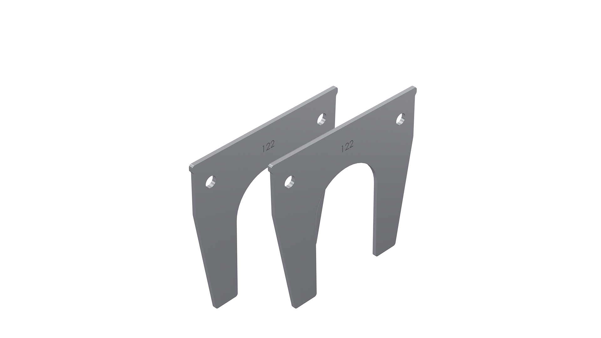 Auflageleisten h122 (Paar) 