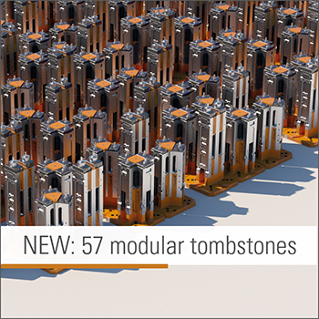 Tombstone - 57 tombstone variations available quickly thanks to configurator